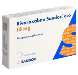 RIVAROXABAN Sandoz eco cpr pell 15 mg 28 pce