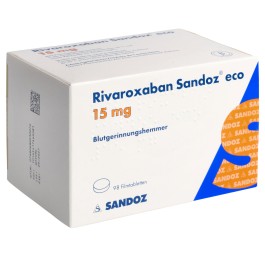 RIVAROXABAN Sandoz eco cpr pell 15 mg 98 pce