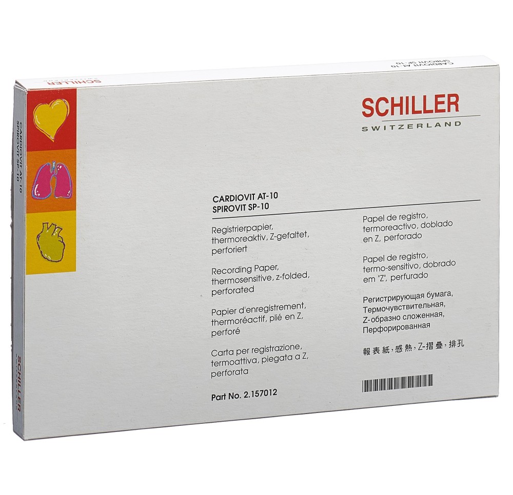 SCHILLER CARDIOVIT rég papier pliant AT10/SP10