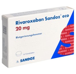RIVAROXABAN Sandoz eco cpr pell 20 mg 14 pce