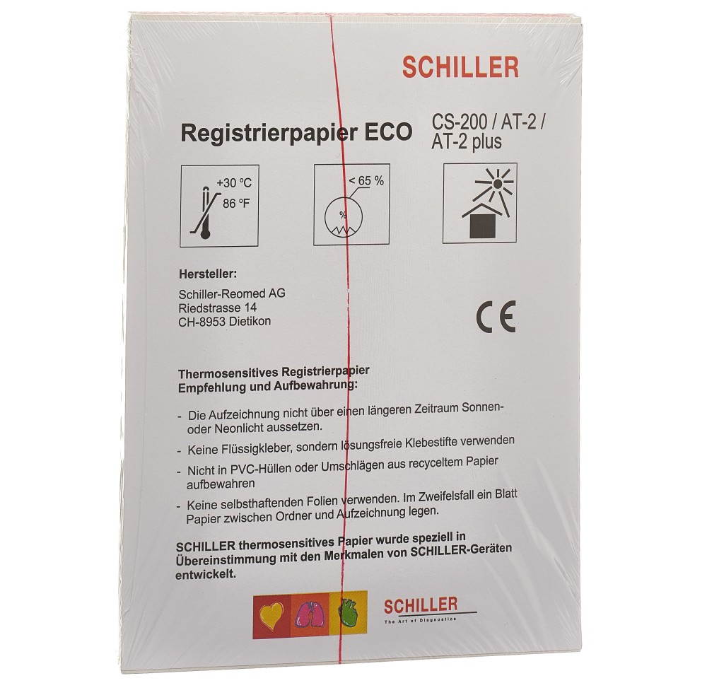 SCHILLER CARDIOVIT papier enregist plié AT2/CS200