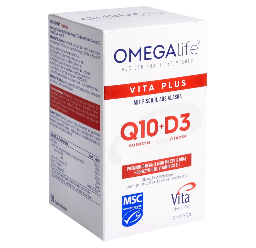 OMEGA-LIFE vita plus caps bte 90 pce