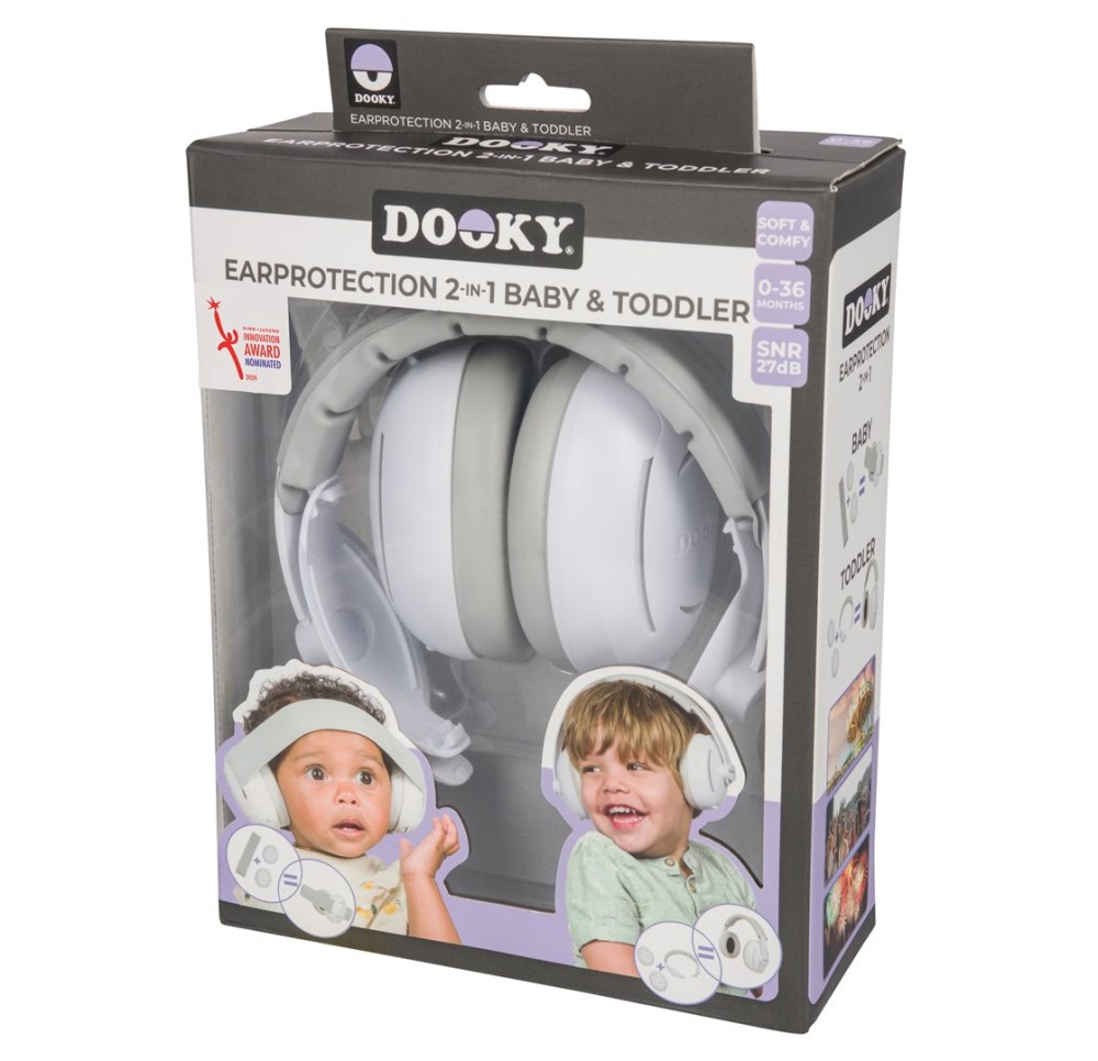 DOOKY protection auditive 2en1 bébé tout-petit