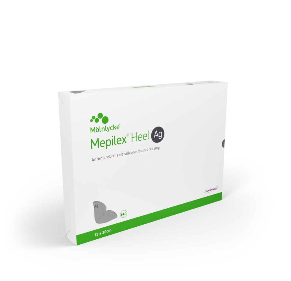 MEPILEX Heel Ag pans hydroc 13x20cm 5 pce