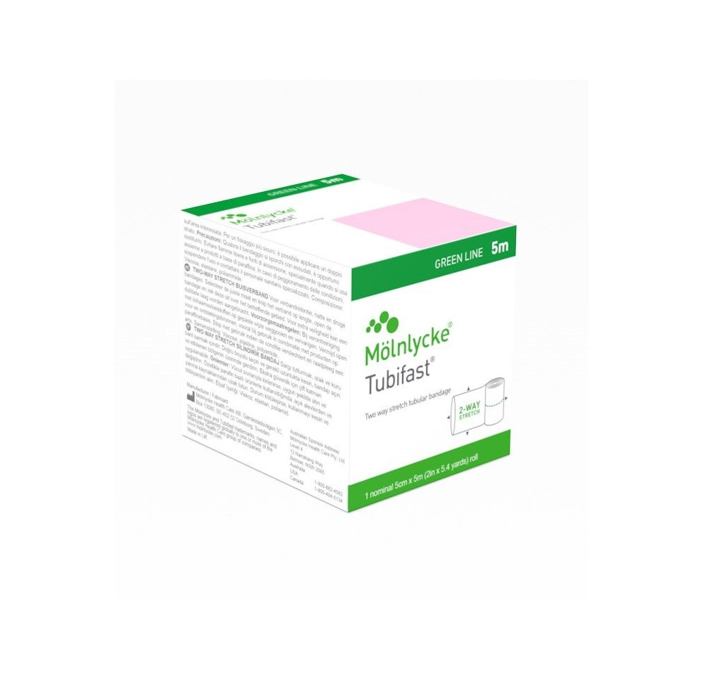 TUBIFAST rétention tubulaire 5cmx5m vert 6 pce