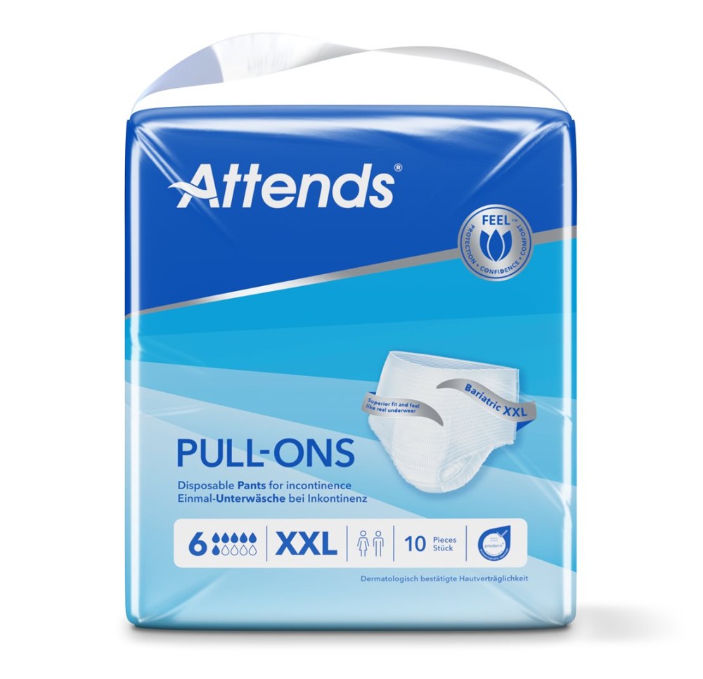 ATTENDS Pull Ons 6 XXL sach 10 pce