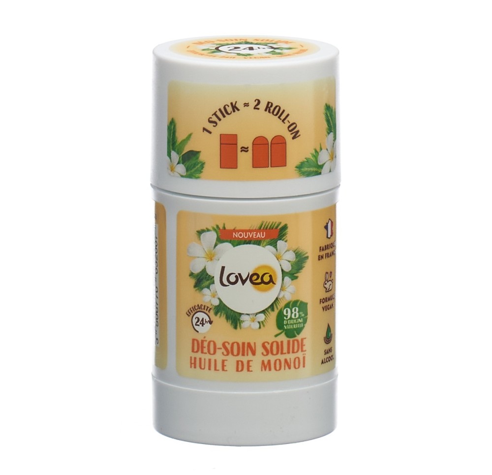 LOVEA déo soin solide huile de monoï stick 50 g