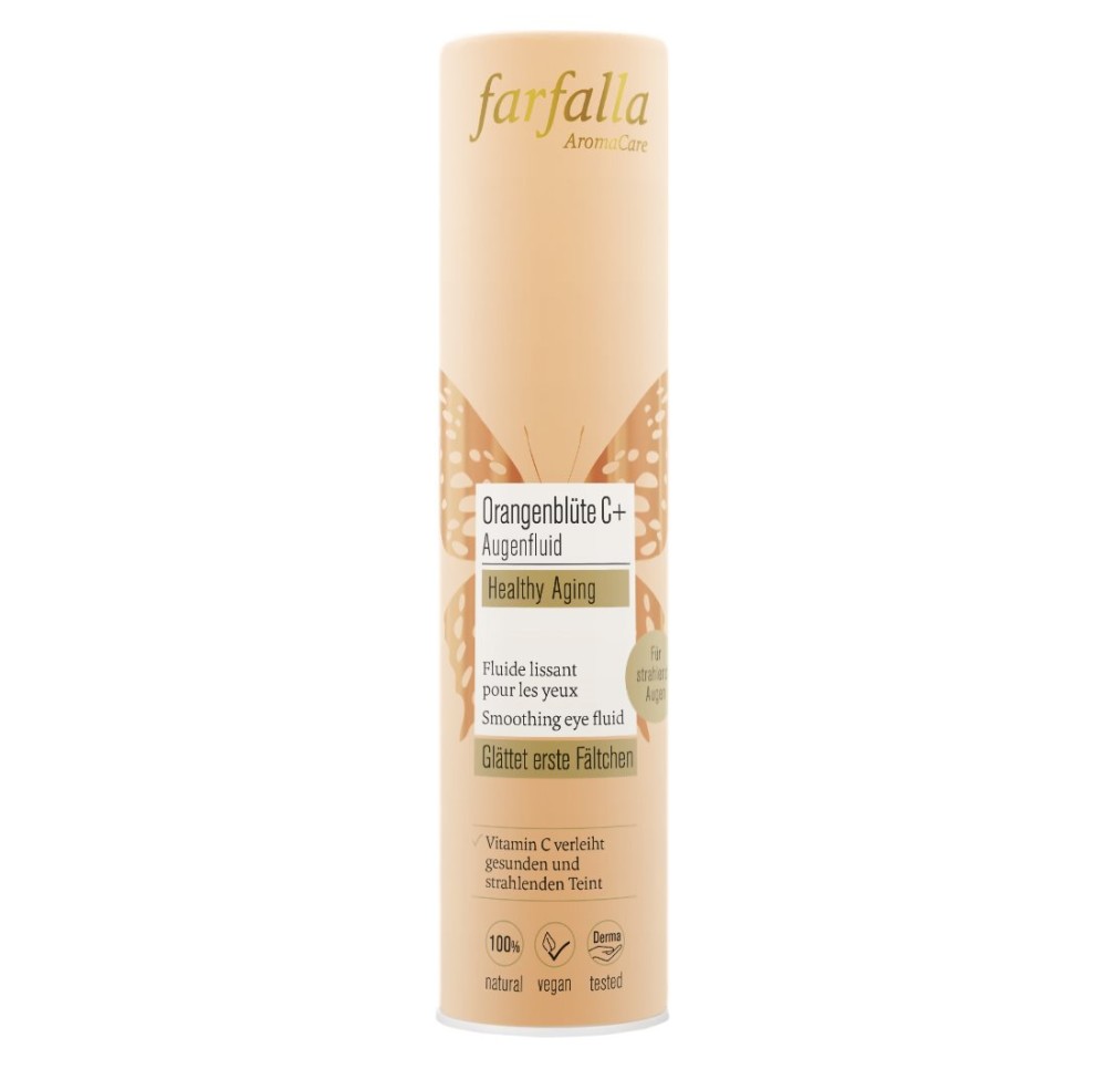 FARFALLA Orangenbl C+ fluide liss yeux tb 15 ml