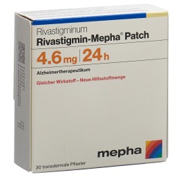 RIVASTIGMIN Mepha Patch 4.6 mg/24h TTS sach 30 pce
