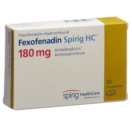 FEXOFENADINE Spirig HC cpr pell 180 mg 30 pce