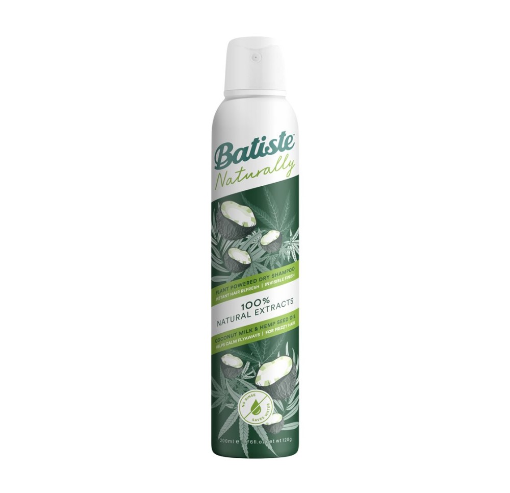 BATISTE shampooing sec Natural Coco&Hemp Se 200 ml
