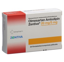 OLMESARTAN AMLO Zentiva cpr pell 20/5 mg 28 pce