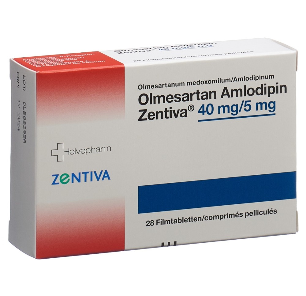 OLMESARTAN AMLO Zentiva cpr pell 40/5 mg 28 pce OLMESARTAN AMLO Zentiva cpr pell 40/5 mg 28 pce