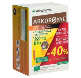 ARKOROYAL gelée royale 1500 mg bio duo 2 x 20 pce