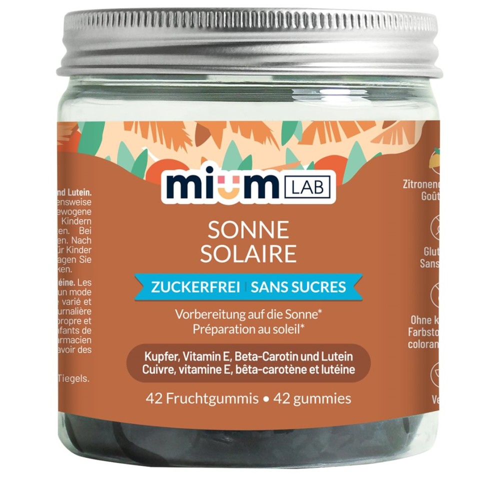 MIUMLAB gummies solaire bte 42 pce