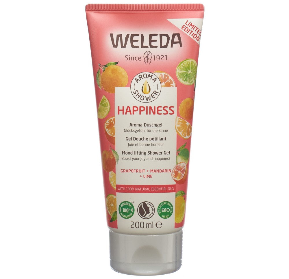 WELEDA shower gel happiness grapefruit tb 200 ml WELEDA shower gel happiness grapefruit tb 200 ml