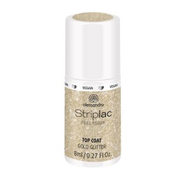 ALESSAN Striplac Top Coat Gold Glitter 8 ml
