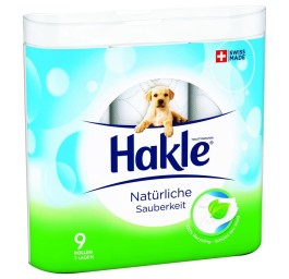 HAKLE propreté naturelle papier toile 9 pce