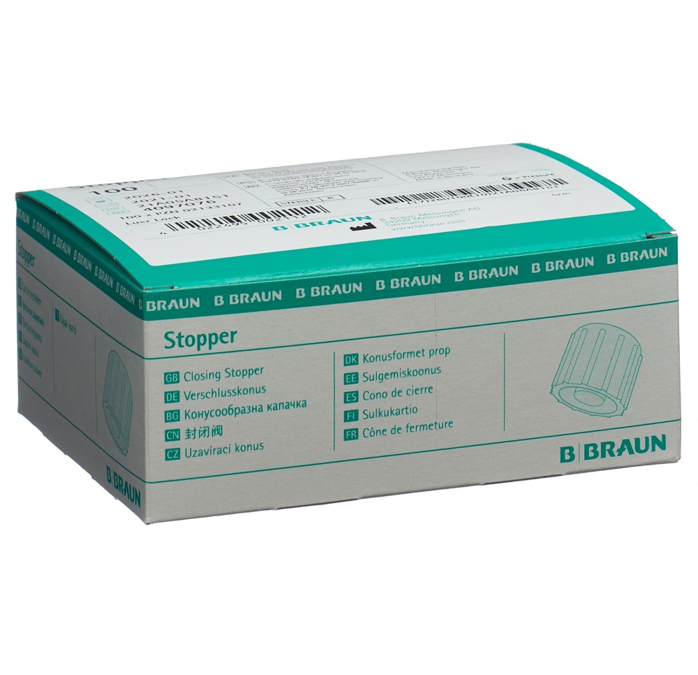 B. BRAUN bouchon fermet canule lock trans 100 pce