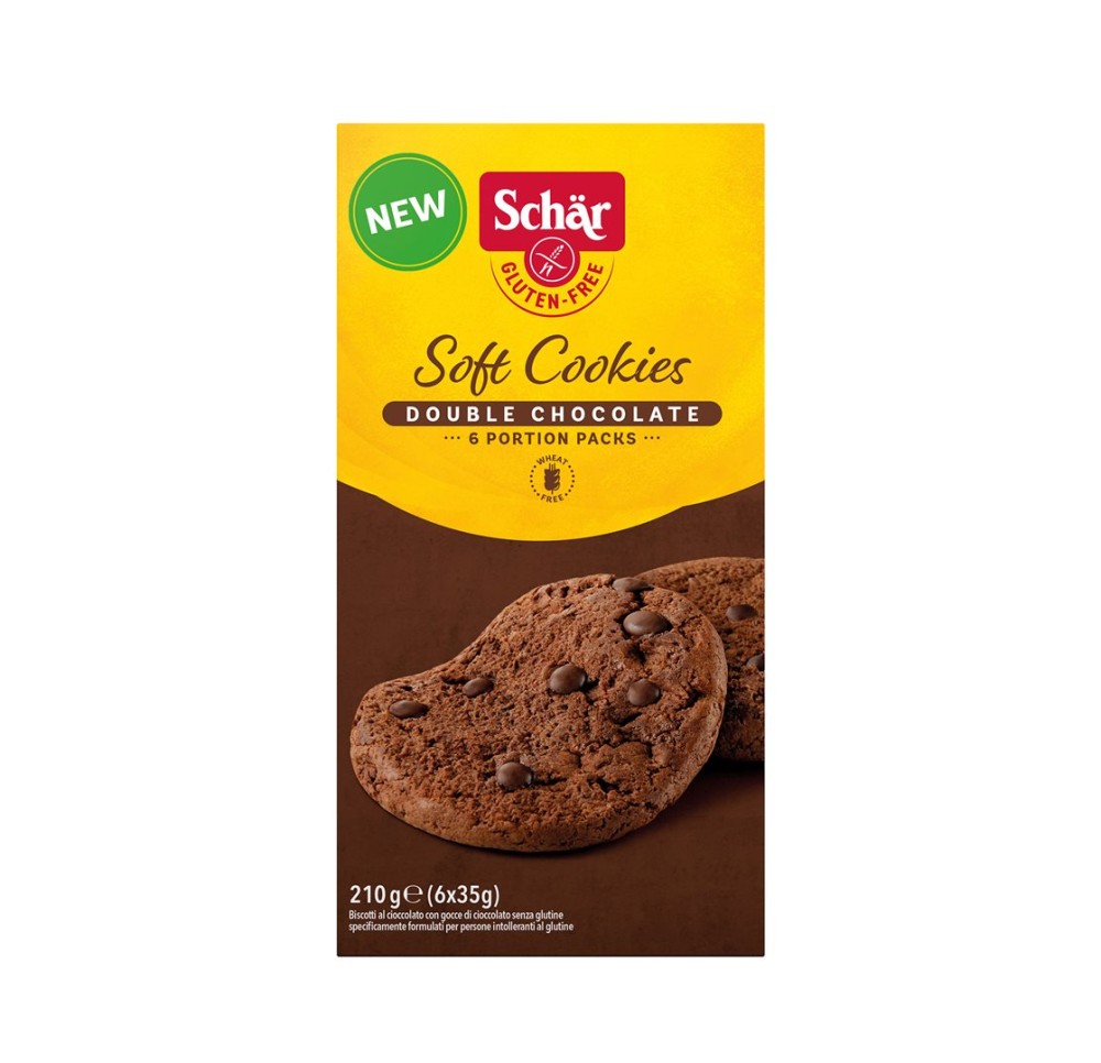 MORGA soft cookies double choc 210 g MORGA soft cookies double choc 210 g