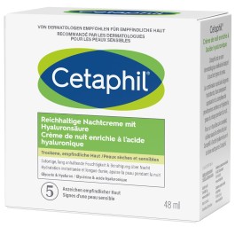 CETAPHIL crème nuit enrichie acide hyaluron 48 ml