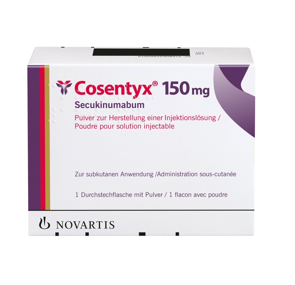 COSENTYX subst sèche 150 mg flac COSENTYX subst sèche 150 mg flac