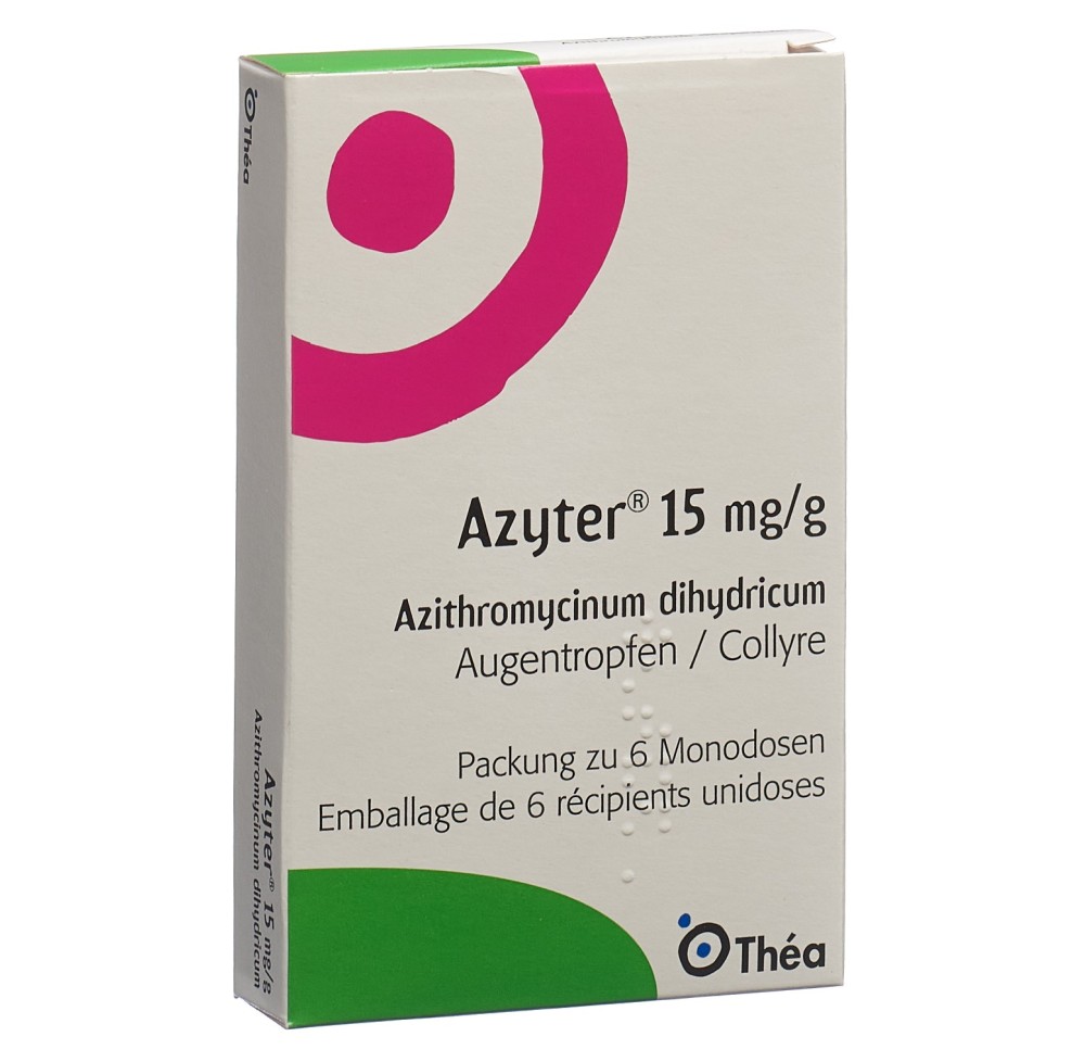 AZYTER gtt opht 15 mg/g 6 unidos 0.25 g AZYTER gtt opht 15 mg/g 6 unidos 0.25 g