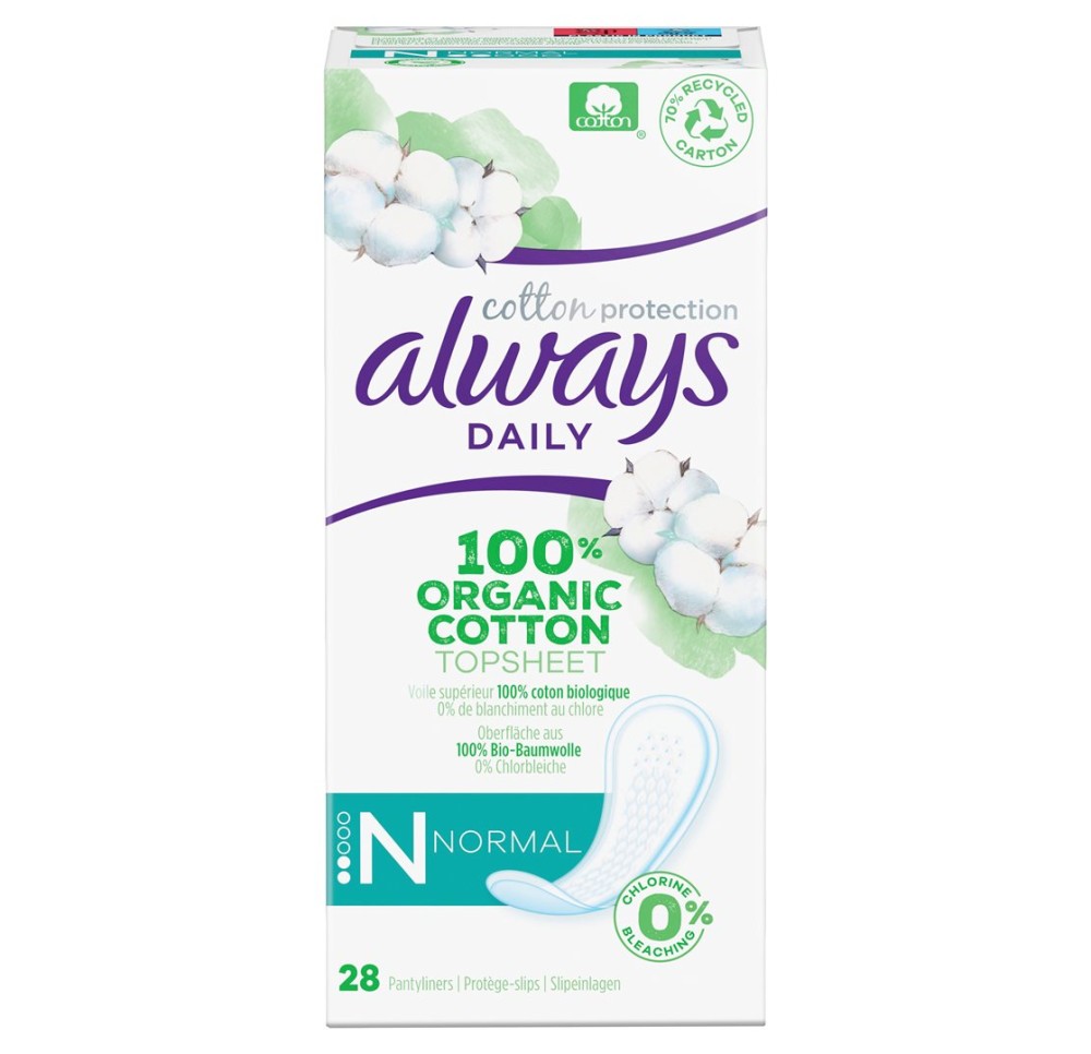 ALWAYS protège-slip Cotton Protect Normal 28 pce