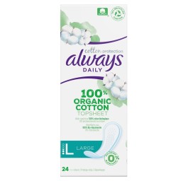 ALWAYS protège-slip Cotton Protect Large 24 pce