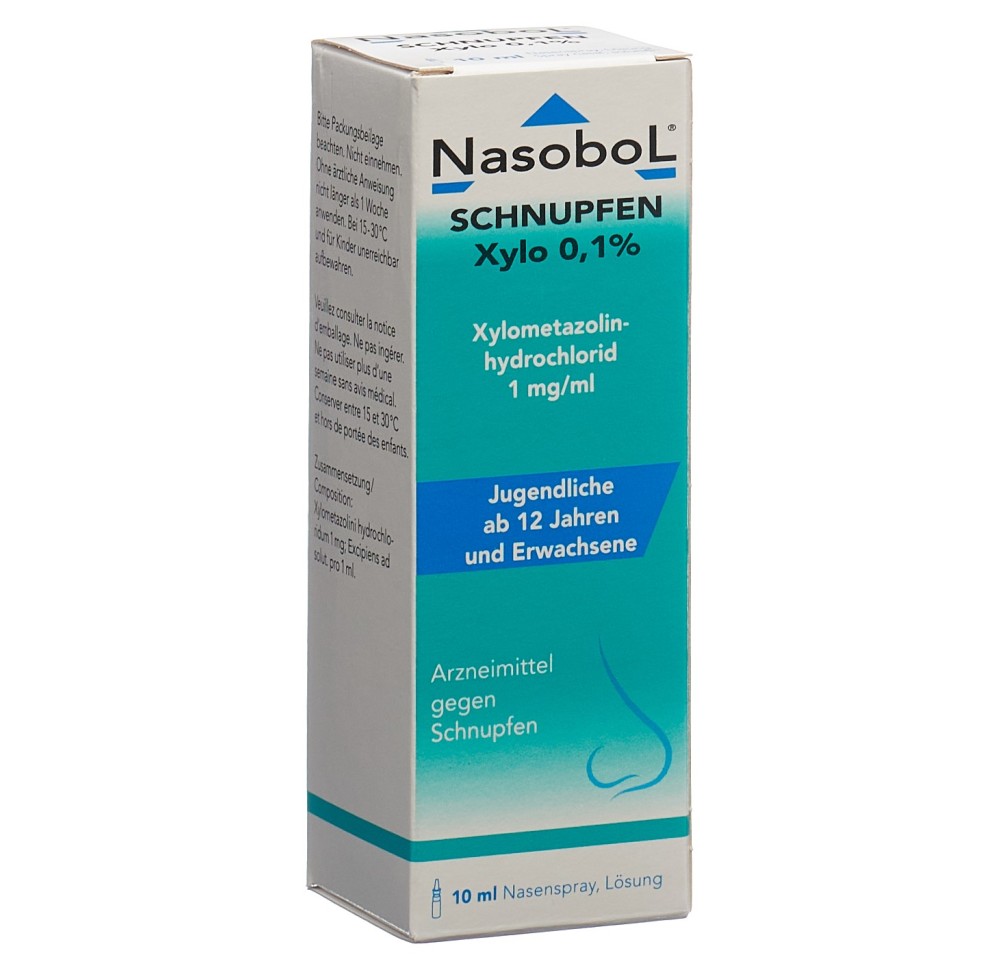 NASOBOL rhume Xylo spray nasal 0.1 % fl 10 ml NASOBOL rhume Xylo spray nasal 0.1 % fl 10 ml