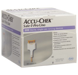 ACCU-CHEK Safe-T Pro Uno usage unique 200 pce