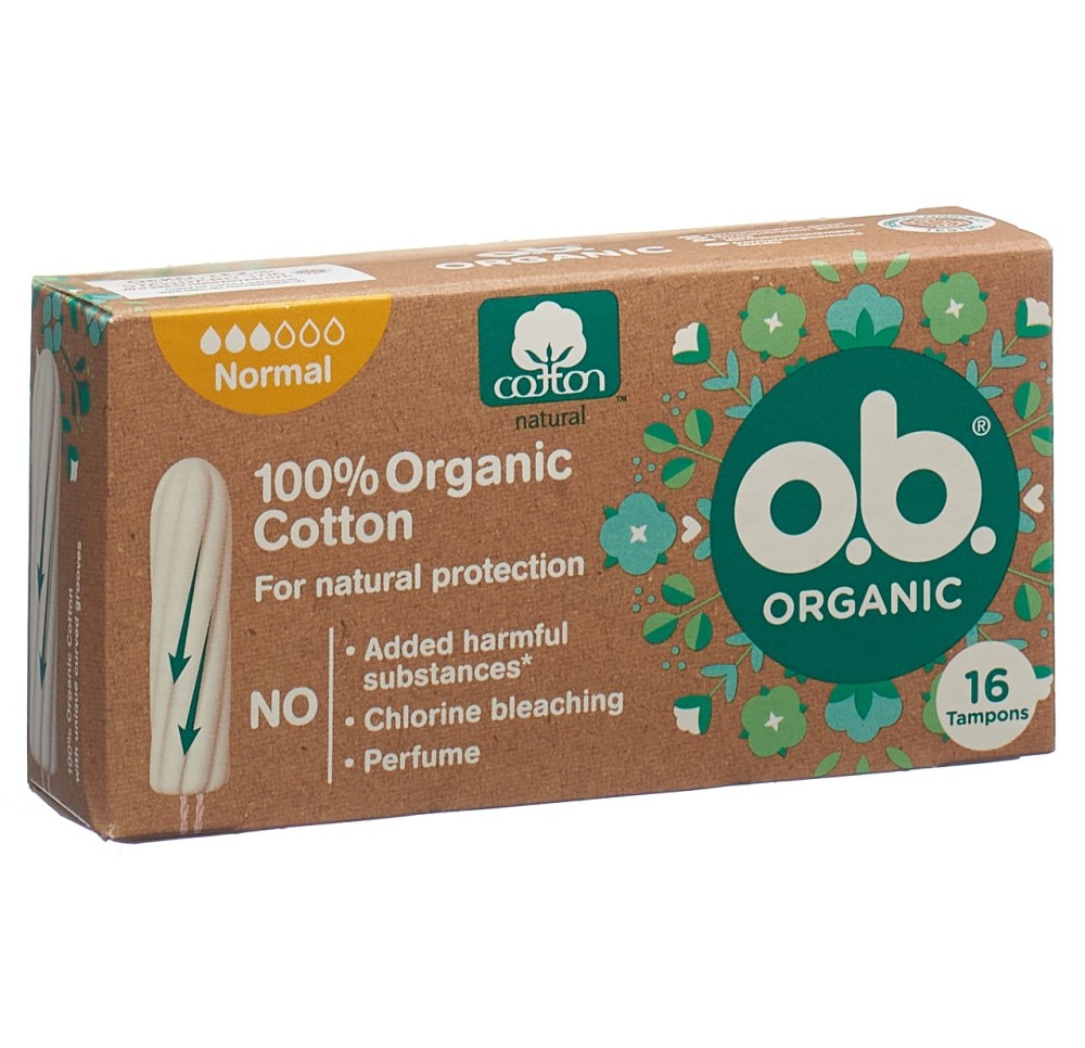 OB organic normal box 16 pce