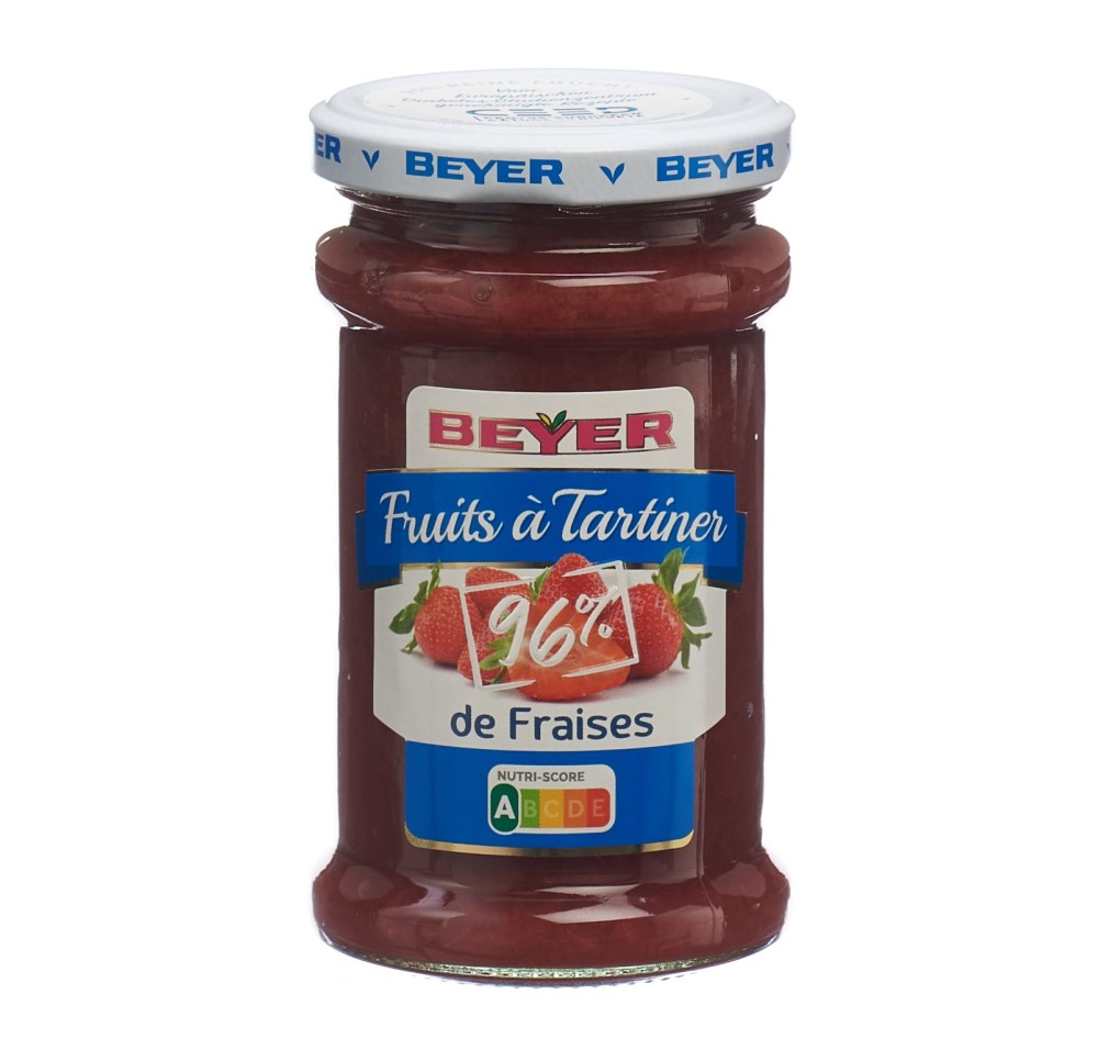 BEYER fruits à tartiner fraise verre 235 g BEYER fruits à tartiner fraise verre 235 g