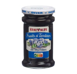 BEYER fruits à tartiner myrtilles verre 240 g