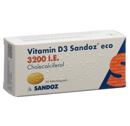 VITAMINE D3 Sandoz eco caps moll 3200 UI 30 pce