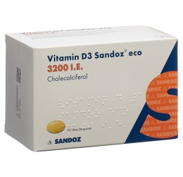 VITAMINE D3 Sandoz eco caps moll 3200 UI 90 pce