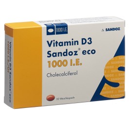 VITAMINE D3 Sandoz eco caps moll 1000 UI 30 pce