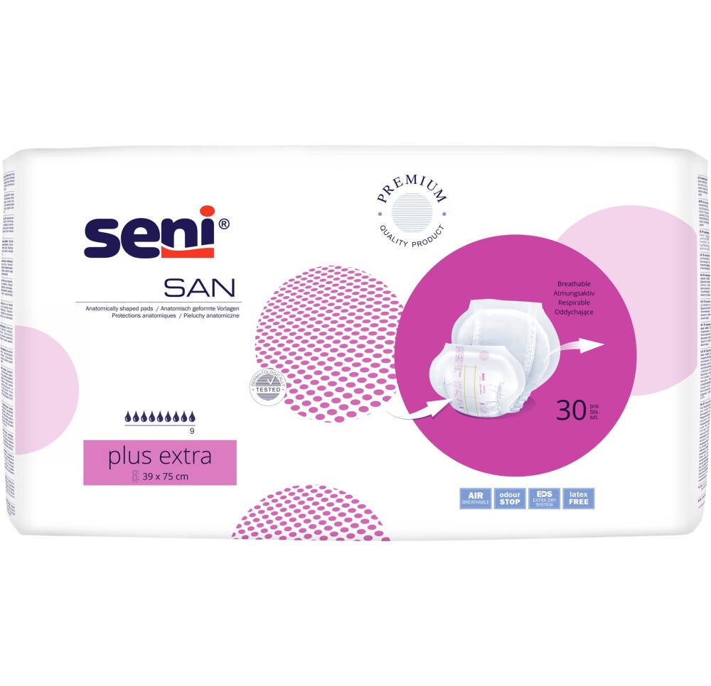 SENI San Plus Extra sach 30 pce SENI San Plus Extra sach 30 pce