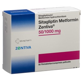 SITAGLIPTIN Metformin Zentiva 50/1000mg 56 pce
