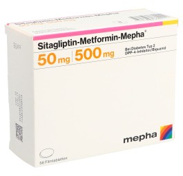 SITAGLIPTIN Metformin Mepha 50/500mg 56 pce
