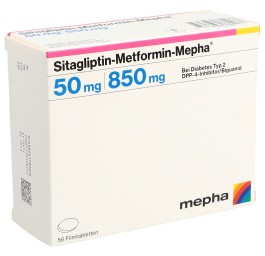 SITAGLIPTIN Metformin Mepha 50/850mg 56 pce