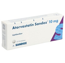 ATORVASTATINE Sandoz cpr pell 10 mg 30 pce