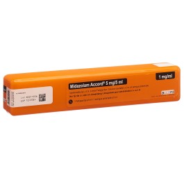 MIDAZOLAM Accord sol inj 5 mg/5ml ser prê 5 ml