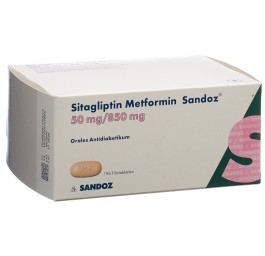 SITAGLIPTINE Metformine Sandoz 50/850mg 196 pce