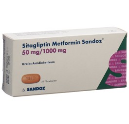 SITAGLIPTINE Metformine Sandoz 50/1000mg 56 pce