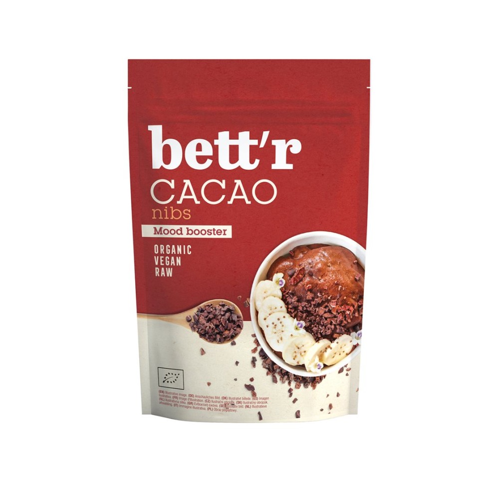 BETT'R pépites de cacao cru sach 200 g BETT'R pépites de cacao cru sach 200 g