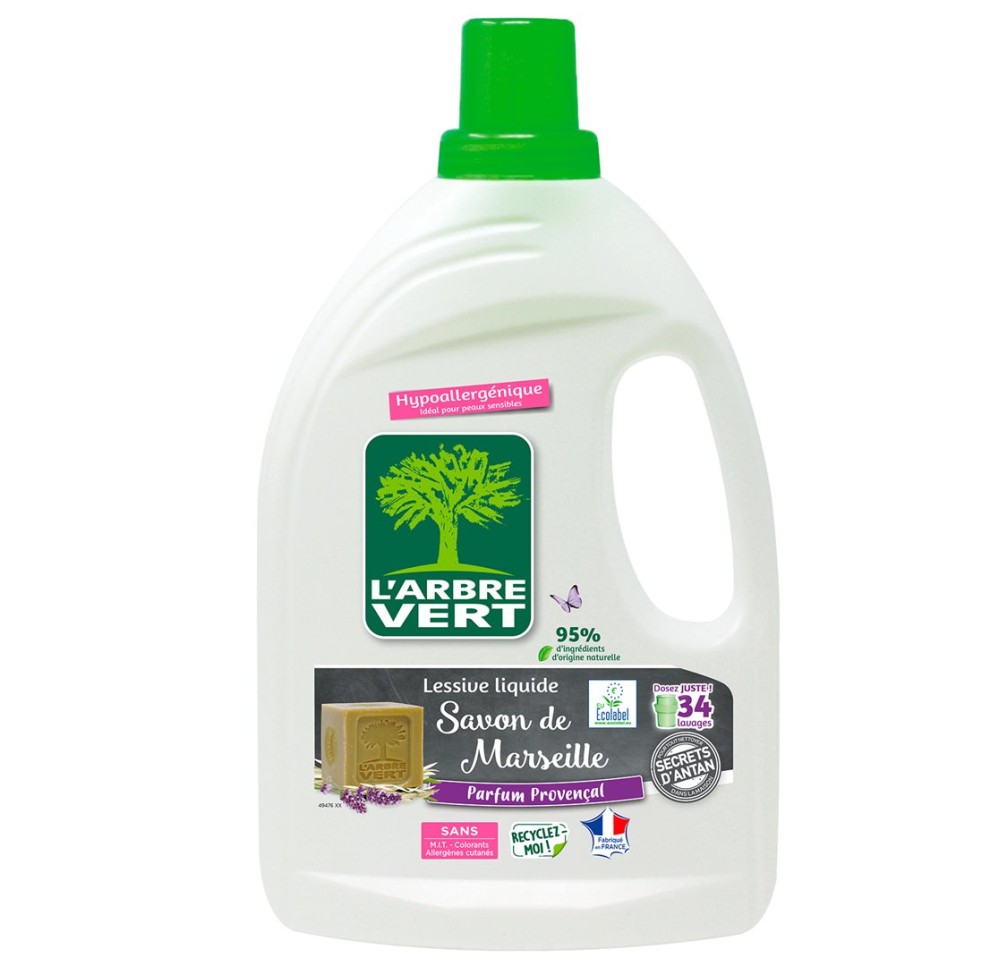 L'ARBRE VERT lessive liquide savon marsei 1.53 lt