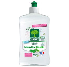 L'ARBRE VERT liquide vaisselle menthe basil 500 ml