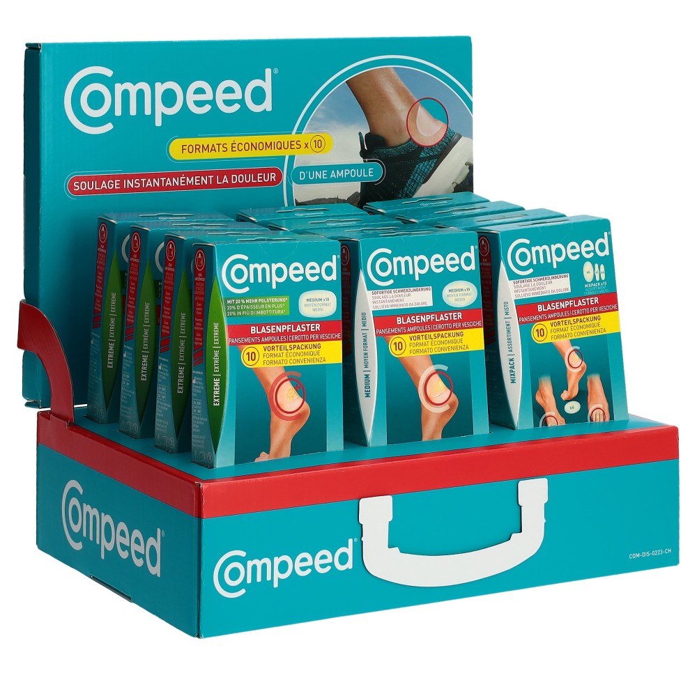 COMPEED display demo valise fr ass 12pce