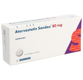 ATORVASTATINE Sandoz cpr pell 80 mg 30 pce